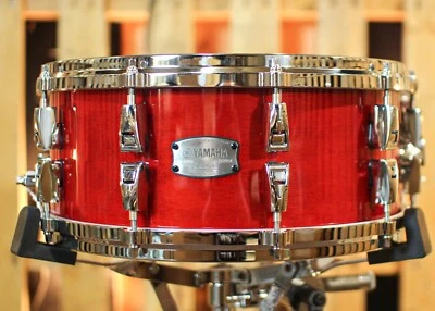 Tarola Yamaha 14x6 híbrida absoluta bordo vermelha outono - Imagem 1 de 4