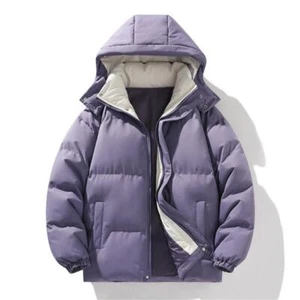 Winter Men's Hooded Warm Cotton Down Jacket Puffer Coat Casual Overcoat - Imagen 1 de 13