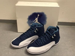 NIKE AIR JORDAN 12 Retro: Indigo / Stone Blue - Basketballshoes - NEU / CASEFRES - Bild 1 von 1