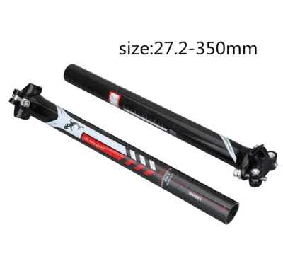 Tija de sillín de fibra de carbono completa tubo de sillín de alta resistencia longitud 250-400 mm Foto 1 de 4