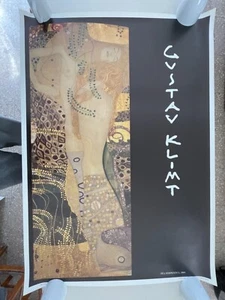 GUSTAV KLIMT,”SEA SERPENTS,1, 1904” AUTHENTIC 1993 XL ART PRINT 50,5” x 35,5” - Picture 1 of 10