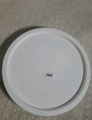 Conjunto de 7 placas de plástico branco duráveis 10 polegadas de diâmetro reutilizáveis  - Imagem 1 de 4