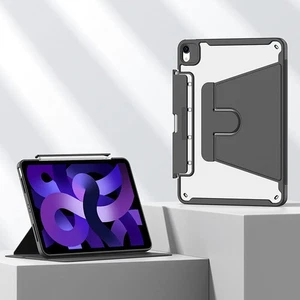 Folio Leather Rotating Clear Stand Smart Case Cover Pen Holder For Apple iPad - Picture 1 of 62