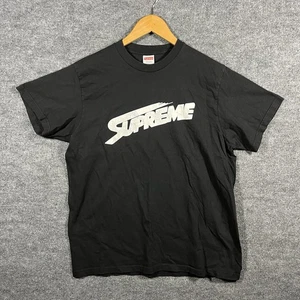 Supreme Mont Blanc Hemd Herren Large Schwarz Logo Rundhals Baumwolle Hergestellt in den USA - Bild 1 von 6
