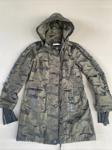 Chaqueta Anorak con Capucha Estampado Camuflado Blanc Noir Pequeña PRESTINA Leer Descripción - Imagen 1 de 16