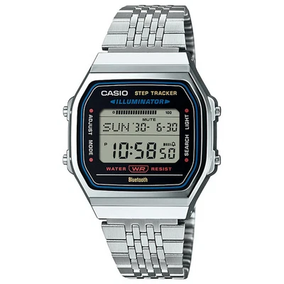 Casio ABL-100WE-1AJF LED backlight Steps count Stainless w/Box - Image 1 of 4