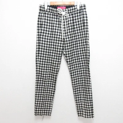 TAKESHI KOSAKA by Y's Pink Label Check Pants YV-P43-135 Black Women USED - Изображение 1 из 4
