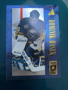 1995–96 pinnacle first strike Dominik Hašek #14 buffalo Sabres - Picture 1 of 10