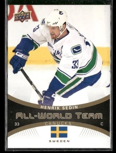 2010-11 Upper Deck - All-World Team Henrik Sedin #AW-33 - Bild 1 von 2