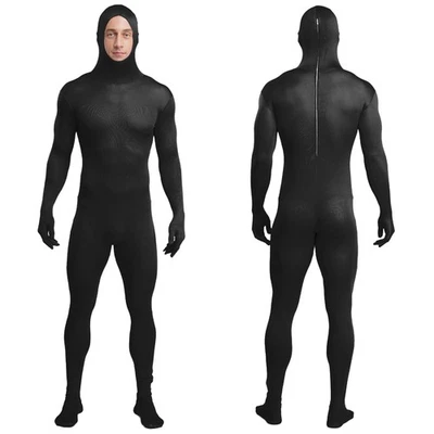 成人连体衣 Unitard 全身连帽连身裤 Zentai 连体衣 服装  — 第 1/3 张图片