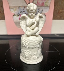 Engel spielt Geige Porzellan Glocke.. Tolles Geschenk! - Bild 1 von 3