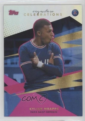 2021 Paris Saint-Germain Team Set Signature Celebrations Pink Foil Kylian Mbappe - Image 1 of 2