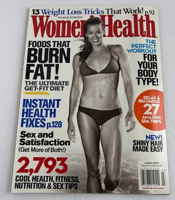 WOMEN'S HEALTH Magazine. March 2007. Foods That Burn Fat! Foto 1 de 3