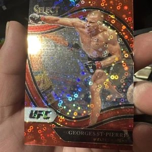 Panini Select UFC 2021 Octagonside Red Disco Prizm/199 Georges St-Pierre #243 - Imagen 1 de 4