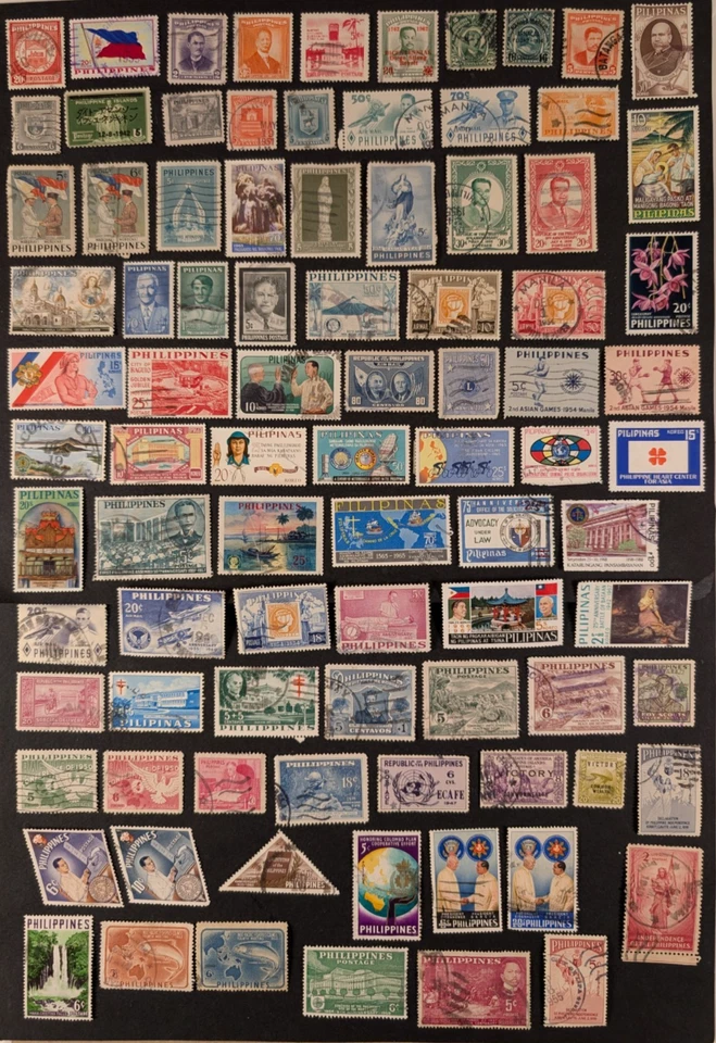 Filipinas - Bonito lote de 89 sellos usados, en muy buen estado. Foto 1 de 1