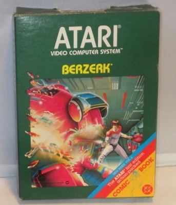 Berzerk (Atari 2600, 1982)  Video Game Cartridge, Manual & Box - Image 1 of 4
