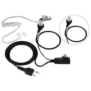 Air Transparent Tube Earbud Earpiece Heatset Mic For Walkie Talkie R HLF - Zdjęcie 1 z 12