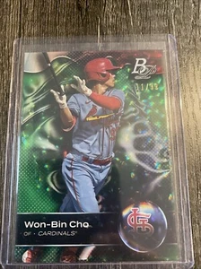 K150,136 - 2023 Bowman Platinum Top Prospects Green Ice #TOP92 Won-Bin Cho #/99 - Picture 1 of 1