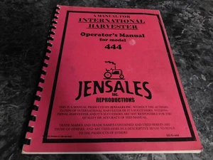 Manual de operador de cosechadoras internacionales para 444 - Imagen 1 de 1