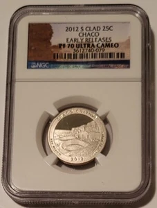 2012 S Clad Chaco Canyon NP Quarter Proof PF70 UC NGC Early Releases - Picture 1 of 2