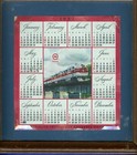 1957 Monon Railroad Calendar - Framed