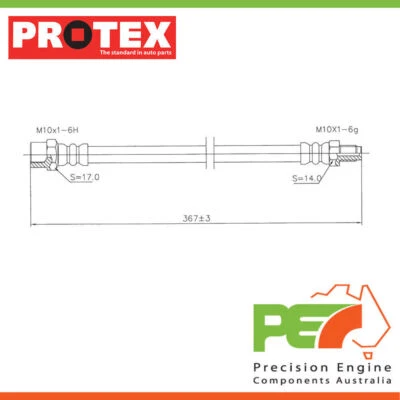 2xNew PROTX гидравлический шланг-FR костюмы MERCEDES BENZ 500SEL W126 4D Sdn RWD. - Изображение 1 из 4