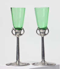 Art Nouveau WMF Liquor Glasses Designed by Albert Mayer 1900 Jugendstil 4.75"