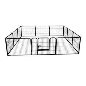 16 Panels Dog Pen Pet Playpen Kennel Fence Puppy Exercise Barrier Outdoor Indoor - Picture 1 of 15