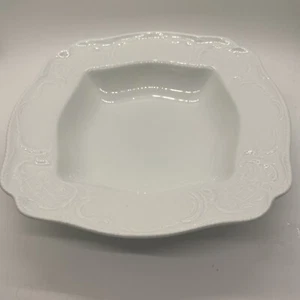 Rosenthal Sanssouci elfenbein quadratisch Gemüse geprägt Servierschüssel 9,5" - Bild 1 von 4
