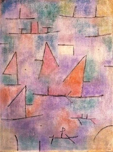 Paul Klee Harbour with Sailing Ships 1937 17"x 22" Archival Art Print - Picture 1 of 1