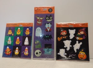 Pegatinas Hallmark Halloween 3 paquetes 2 hojas cada caramelo callos, brujas, fantasma - Imagen 1 de 9