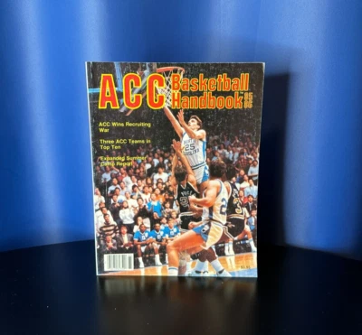 1985-86 ACC Basketball Handbook - UNC Tar Heels on Cover - Image 1 of 4