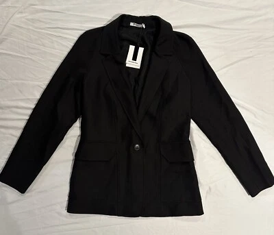 Chaqueta Blazer T Alexander Wang Negra Para Mujer Talla 2 Nueva Con Etiquetas Bolsillos Foto 1 de 4
