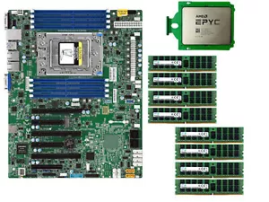 Combinazione RAM Supermicro H11SSL-i + AMD EPYC 7D12 + Samsung 2666Mhz 8GB ~ 32GB X 2 ~ 4 - Foto 1 di 9