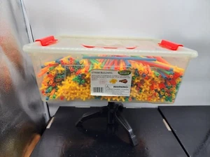 Play learn Large 720 Piece Straws Builders Construction Building Toy 8" 5YO + - Picture 1 of 4