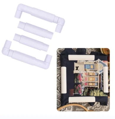Square Shape Embroidery Frame DIY Craft Cross Stitch Needlework Sewing Hoop Tool - Image 1 of 4