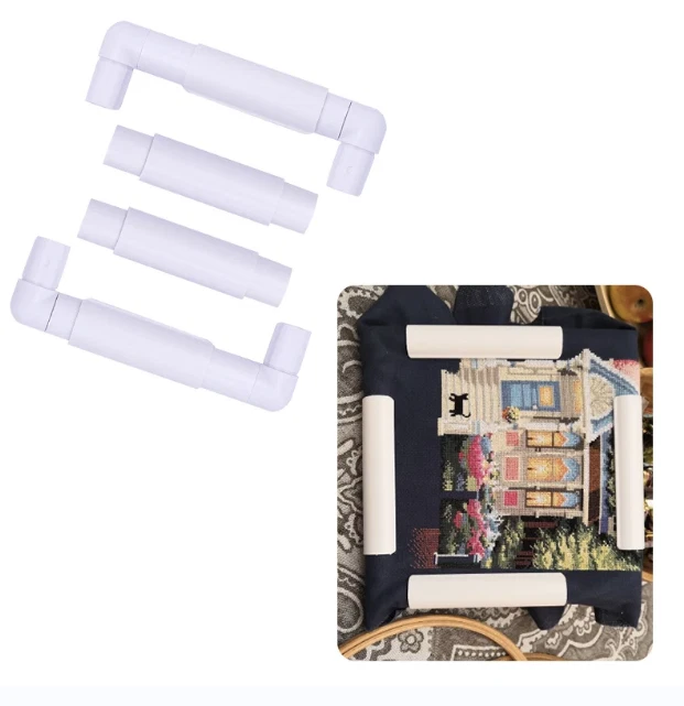 Square Shape Embroidery Frame DIY Craft Cross Stitch Needlework Sewing Hoop Tool - Image 1 of 4