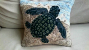 Sea Turtle Rug Hooking Paper Pattern - Prairie Road Designs - Picture 1 of 3