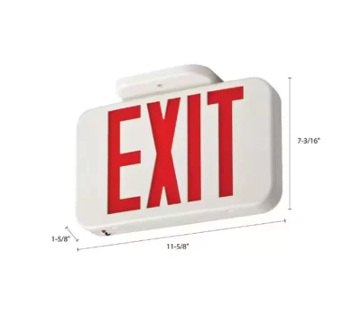 LITHONIA LIGHTING Lithonia Contractor Select EXR Series 120/277-Volt Integrated LED Exit Sign