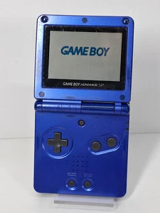 Nintendo Game Boy Advance SP - Blau Metallic - Retro - Handheld Spielekonsole - Bild 1 von 2