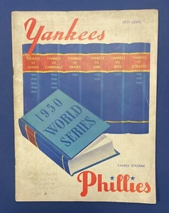 1950 New York Yankees World Series Program vs. Phila. Phillies VG-EX Unscored - Picture 1 of 6