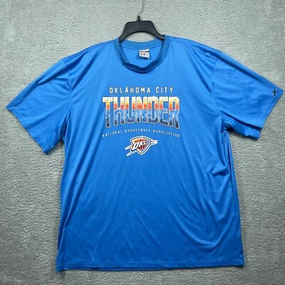 Oklahoma OKC Thunder Shirt Mens 3XL Blue Performance Stretch Athletic NBA Finals - Image 1 of 4