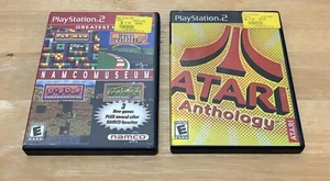 Namco Museum & Atari Anthology (Playstation 2 PS2) Lot Arcade Pac-Man - Picture 1 of 5