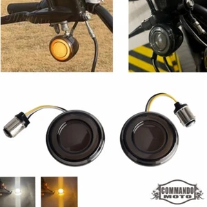 1157 LED Turn Signal Lights for Harley Dyna Softail Touring Sportster 2000-2022 - Picture 1 of 8