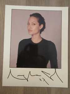 Angelina Jolie Autogrammkarte mit Druck-Signatur (Print ) 20 * 25 cm  TT6 - Picture 1 of 2
