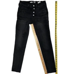 Girls Old Navy Rockstar Super Skinny High Rise Black Jeggings Jeans Size 10 - Picture 1 of 6