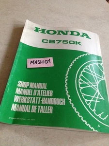 Suplemento Manual Taller Honda CB750K CB750 CB 750 Ka Revisión Técnica Moto - Imagen 1 de 11