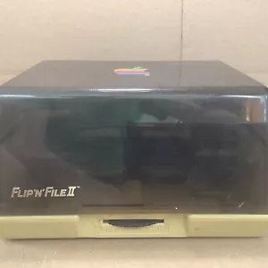 Vintage 5.25" Floppy Disk Storage Case Computer Desk Cabinet Flip 'N' File II - Picture 1 of 10