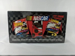 New Sealed NASCAR Mugs 2 Helmet Cocoa Cookies Collectible 2004 - Picture 1 of 6
