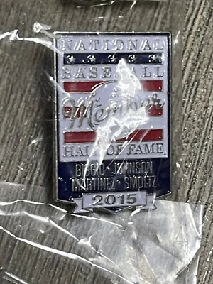 MLB baseball pin - Hall of Fame 2015 - Biggio Johnson Martinez Smoltz - badge - Image 1 of 4